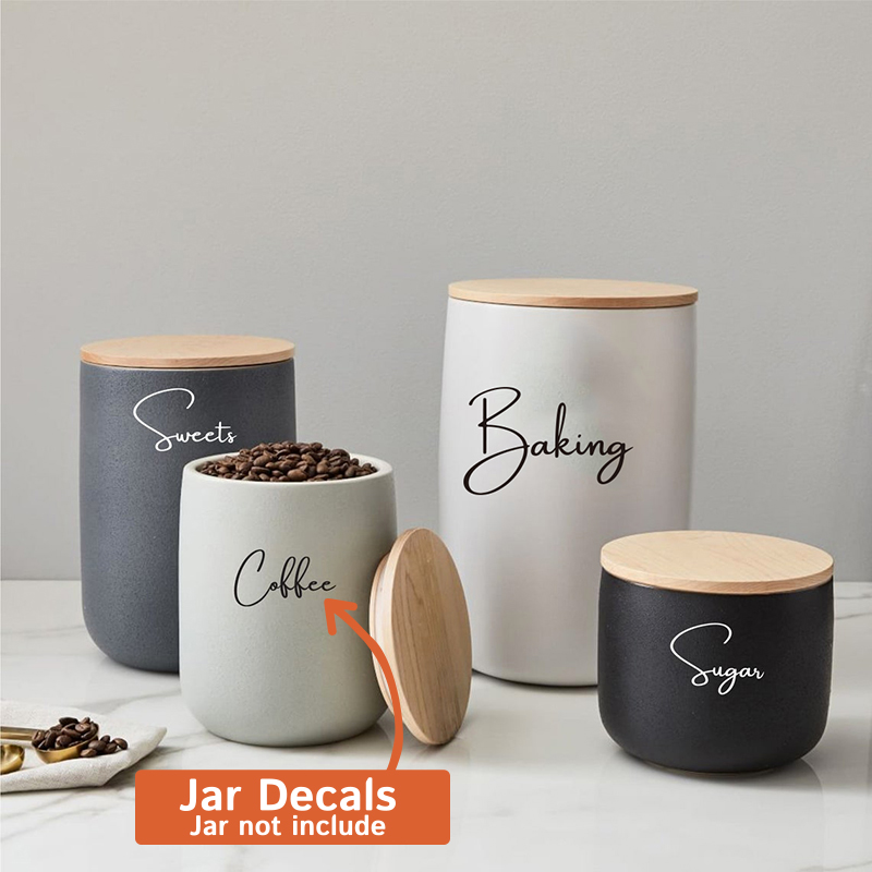 Kitchen Baking Canisters - 데칼 전용 8Pcs 주방 조직 용기