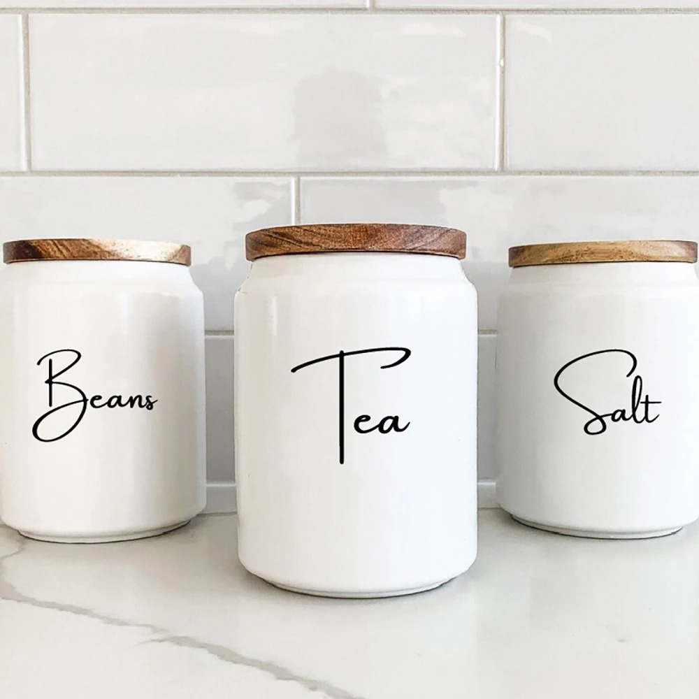 Kitchen Baking Canisters - 주방 정리용 캐니스터 병 라벨 스티커