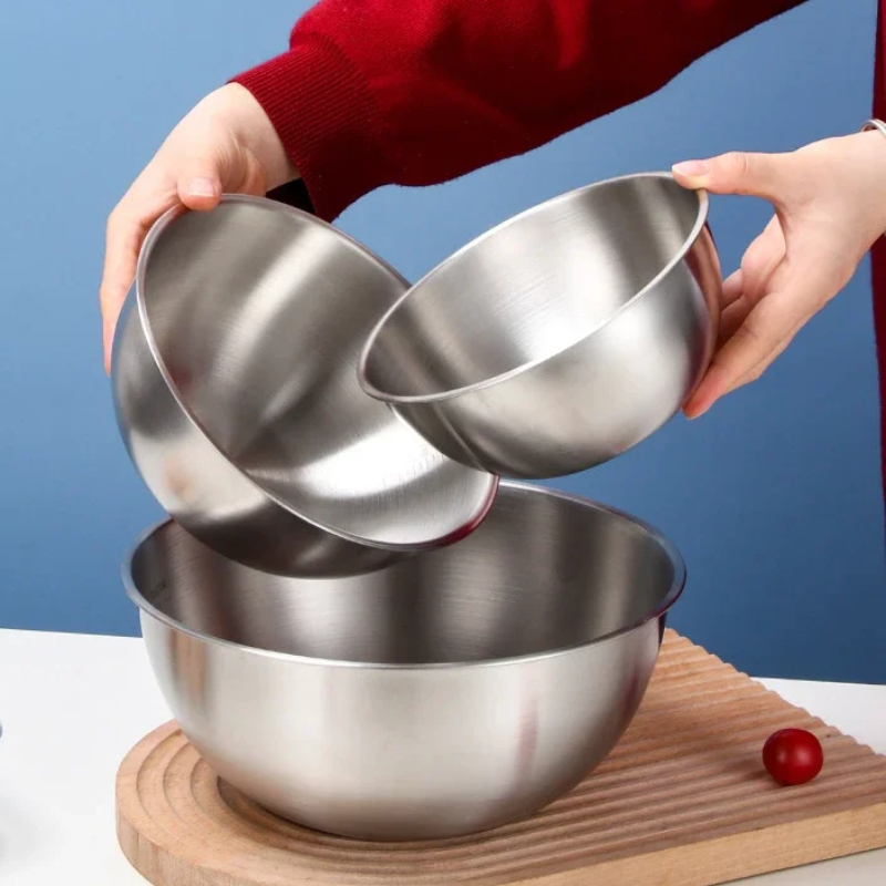 Kitchen Baking Bowls - 3PCS 스테인레스 스틸 요리 그릇, 가정용
