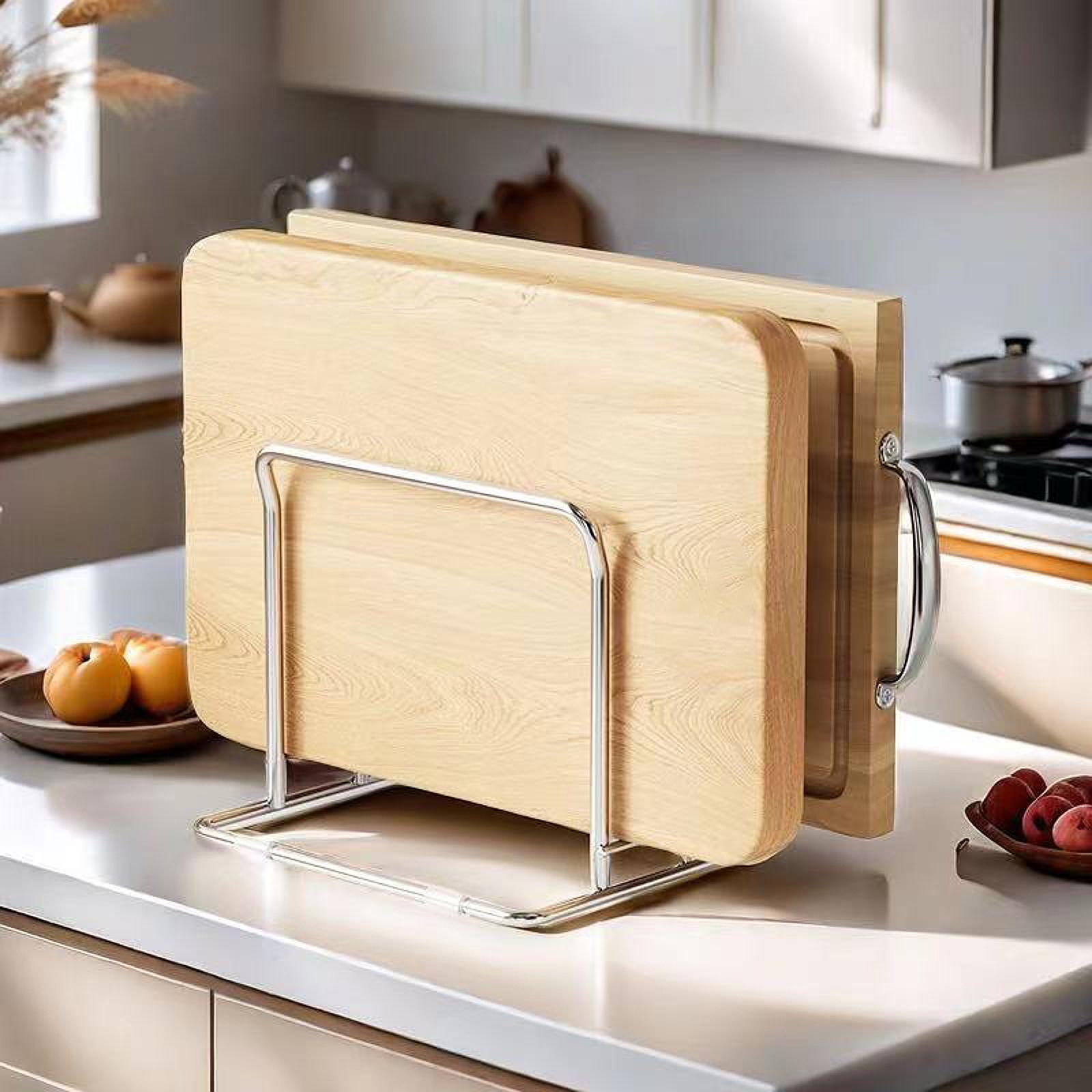 Kitchen Baking Sheet Organizer - 도마 랙 냄비 뚜껑 랙 주방