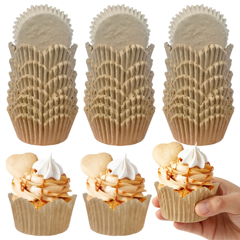 Kitchen Baking Mat - 150개입 천연색 꽃 모양 컵, 내유성
