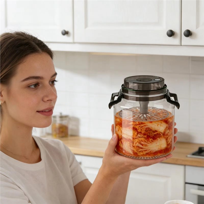 ABFU-발효 용기 항아리 밀폐형 원형 보관 용기 손잡 - Kitchen Baking Canisters 리뷰 및 가격