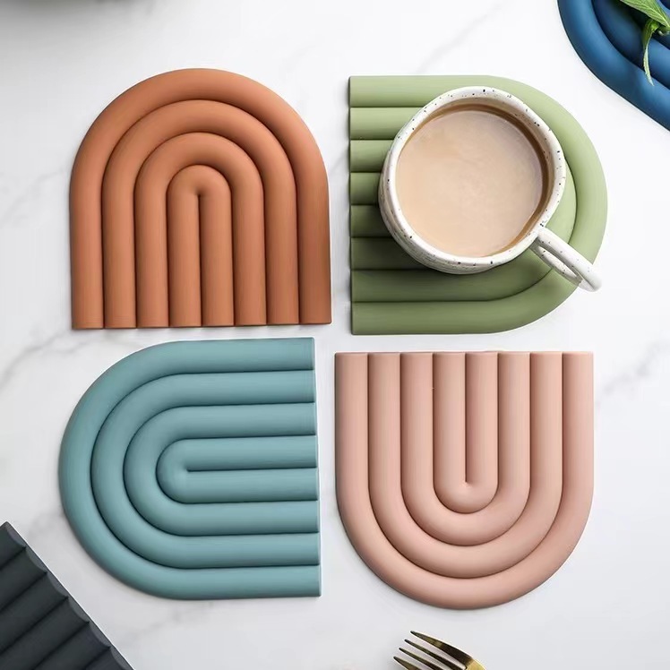 레인보우 실리콘 테이블 매트 코스터 주방용 다기능 냄비 - Kitchen Baking Pan Organizer 리뷰 및 가격