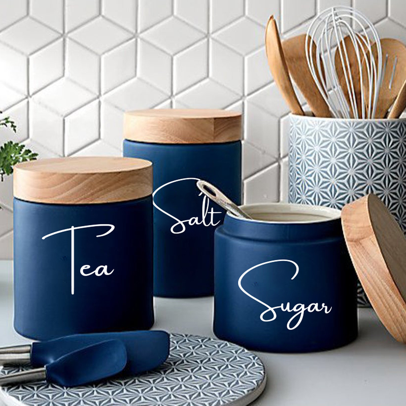 주방 정리정돈 용기 항아리 라벨 스티커, 데칼 차 커피 - Kitchen Baking Canisters 리뷰 및 가격