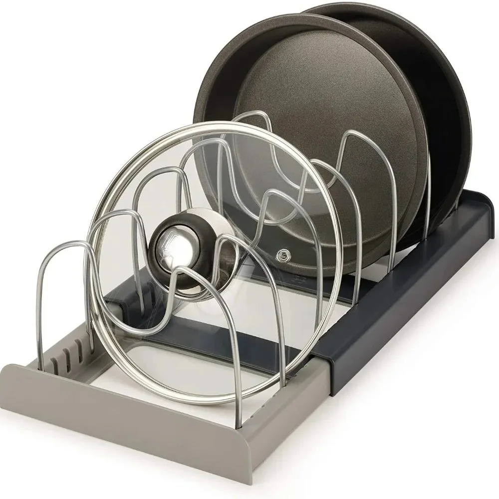 7칸 텔레스코픽 냄비걸이, 프라이팬 정리대, 냄비, 프 - Kitchen Baking Pan Organizer 리뷰 및 가격
