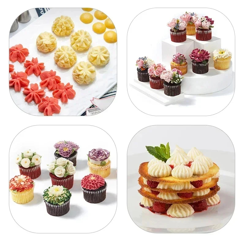 1-6세트 페이스트리 백 및 스테인레스 스틸 케이크 노 - Kitchen Set Bakery 리뷰 및 가격