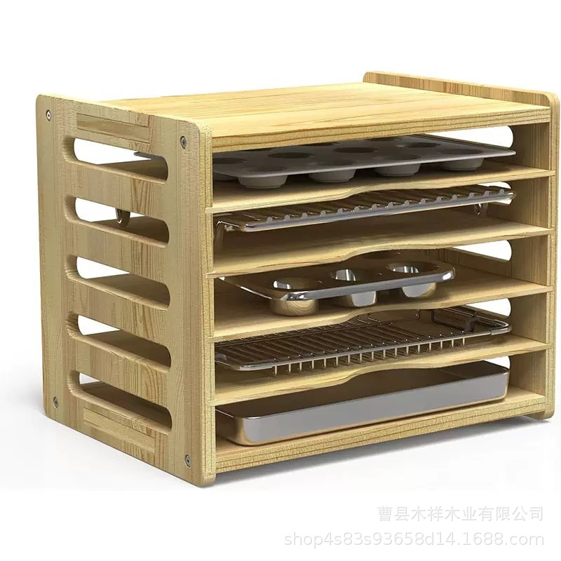 원목 주방 수납장 다층 식기 정리대 트레이 칸막이 베이 - Kitchen Baking Sheet Organizer 리뷰 및 가격