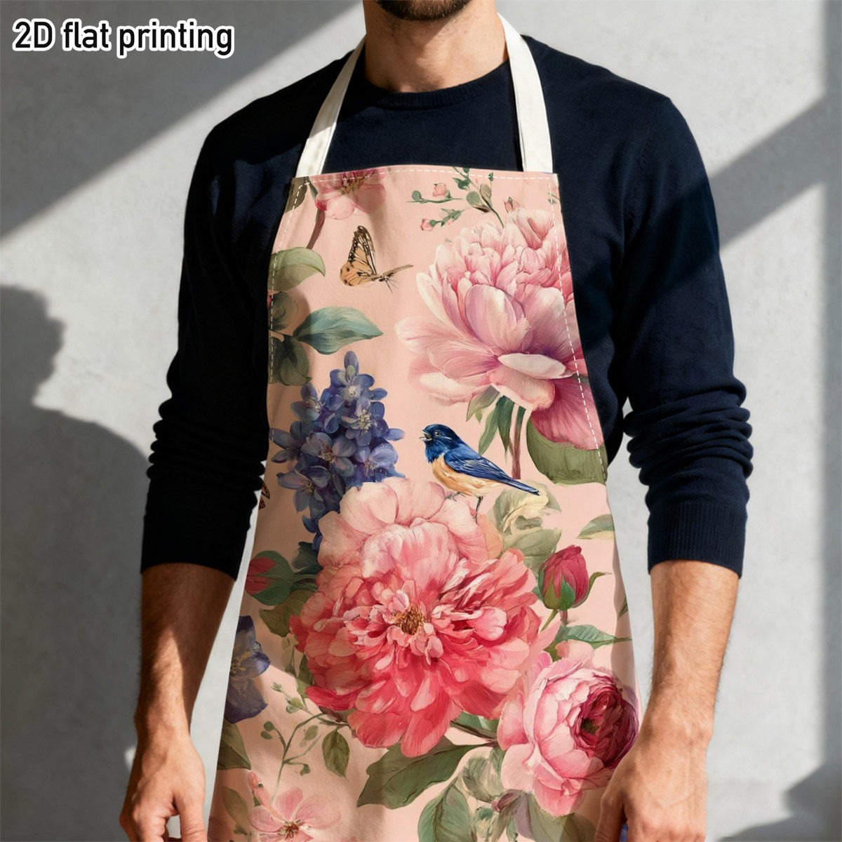 1pc 아름다운 꽃무늬 새 앞치마 정원 주방 요리 베이 - Kitchen Baking Area Ideas 리뷰 및 가격