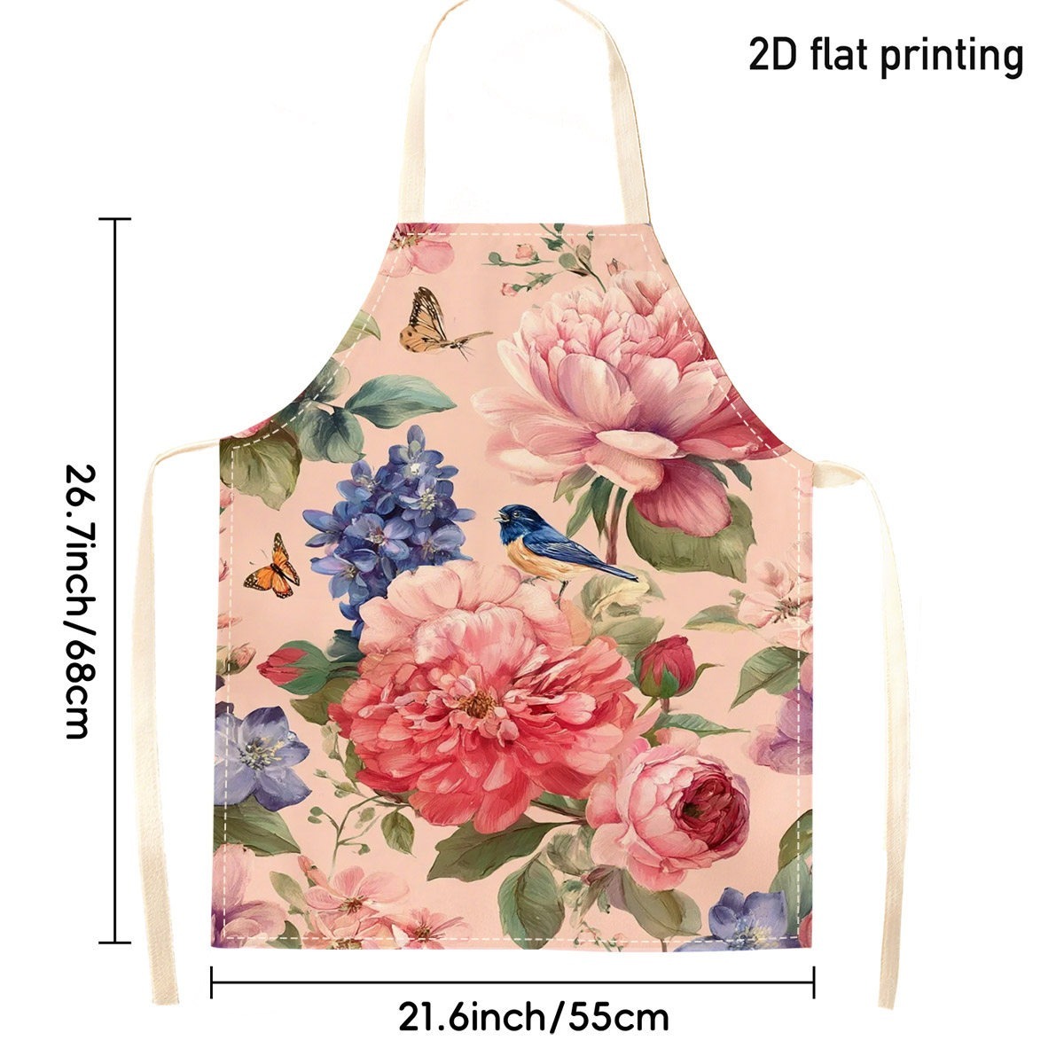 1pc 아름다운 꽃무늬 새 앞치마 정원 주방 요리 베이 - Kitchen Baking Area Ideas 리뷰 및 가격