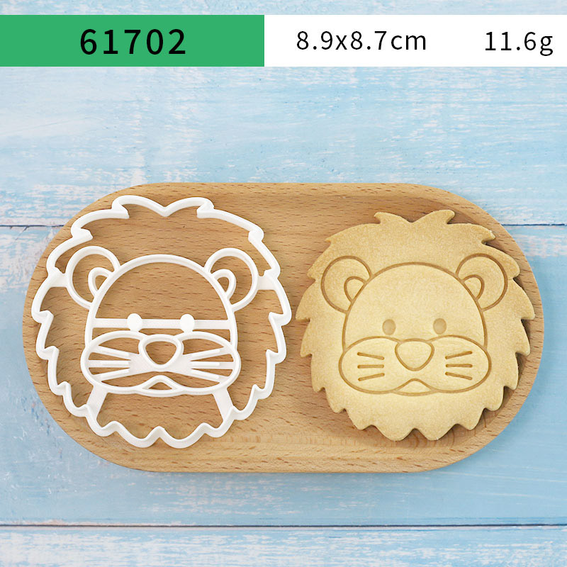 4개 동물 쿠키 커터 세트 3D 귀여운 사자 호랑이 기 - Kitchen Baking Kit 리뷰 및 가격