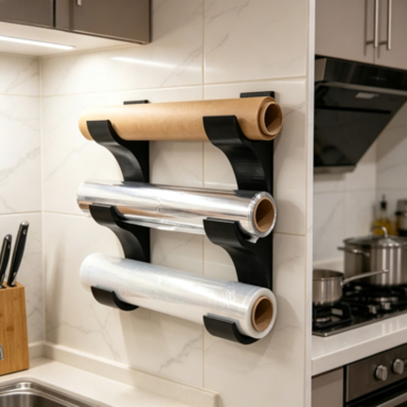 3단 벽걸이형 플라스틱 랩 및 오일페이퍼 보관 랙, 주 - Kitchen Baking Sheet Organizer 리뷰 및 가격