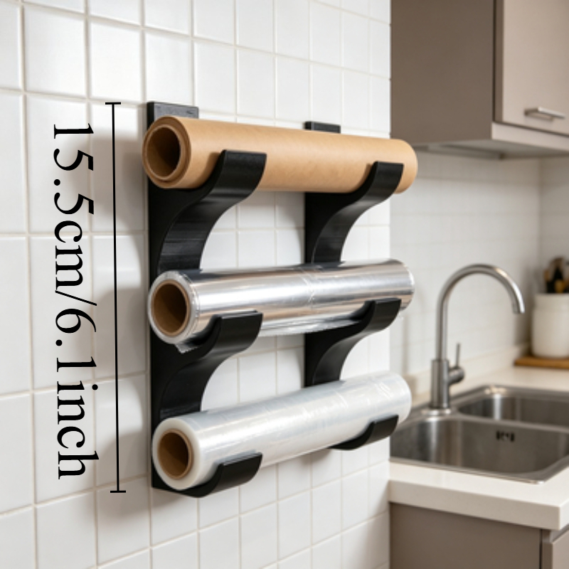3단 벽걸이형 플라스틱 랩 및 오일페이퍼 보관 랙, 주 - Kitchen Baking Sheet Organizer 리뷰 및 가격