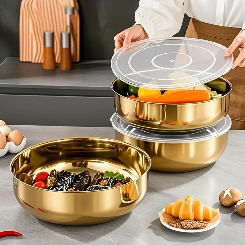 새로운 스테인리스 스틸 믹싱볼(뚜껑 포함) - 베이킹, - Kitchen Baking Bowls 리뷰 및 가격