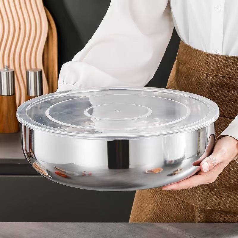 새로운 스테인리스 스틸 믹싱볼(뚜껑 포함) - 베이킹, - Kitchen Baking Bowls 리뷰 및 가격
