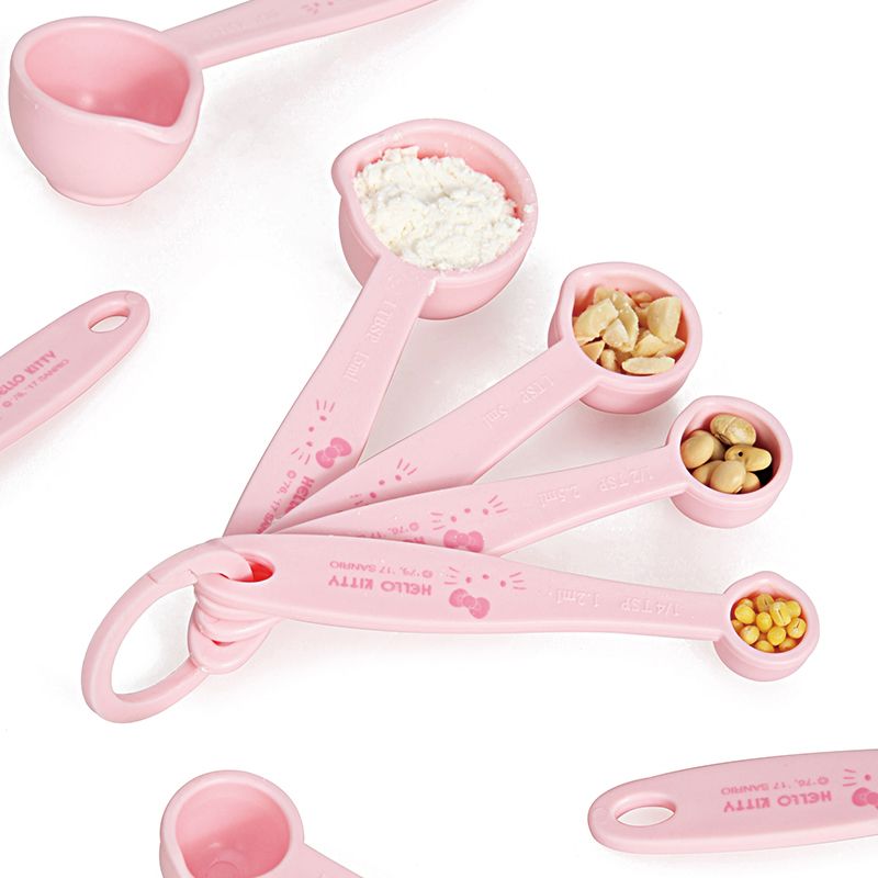 헬로키티 프린트 계량스푼 세트, 귀여운 만화 캐릭터 주 - Kitchen Baking Kit 리뷰 및 가격