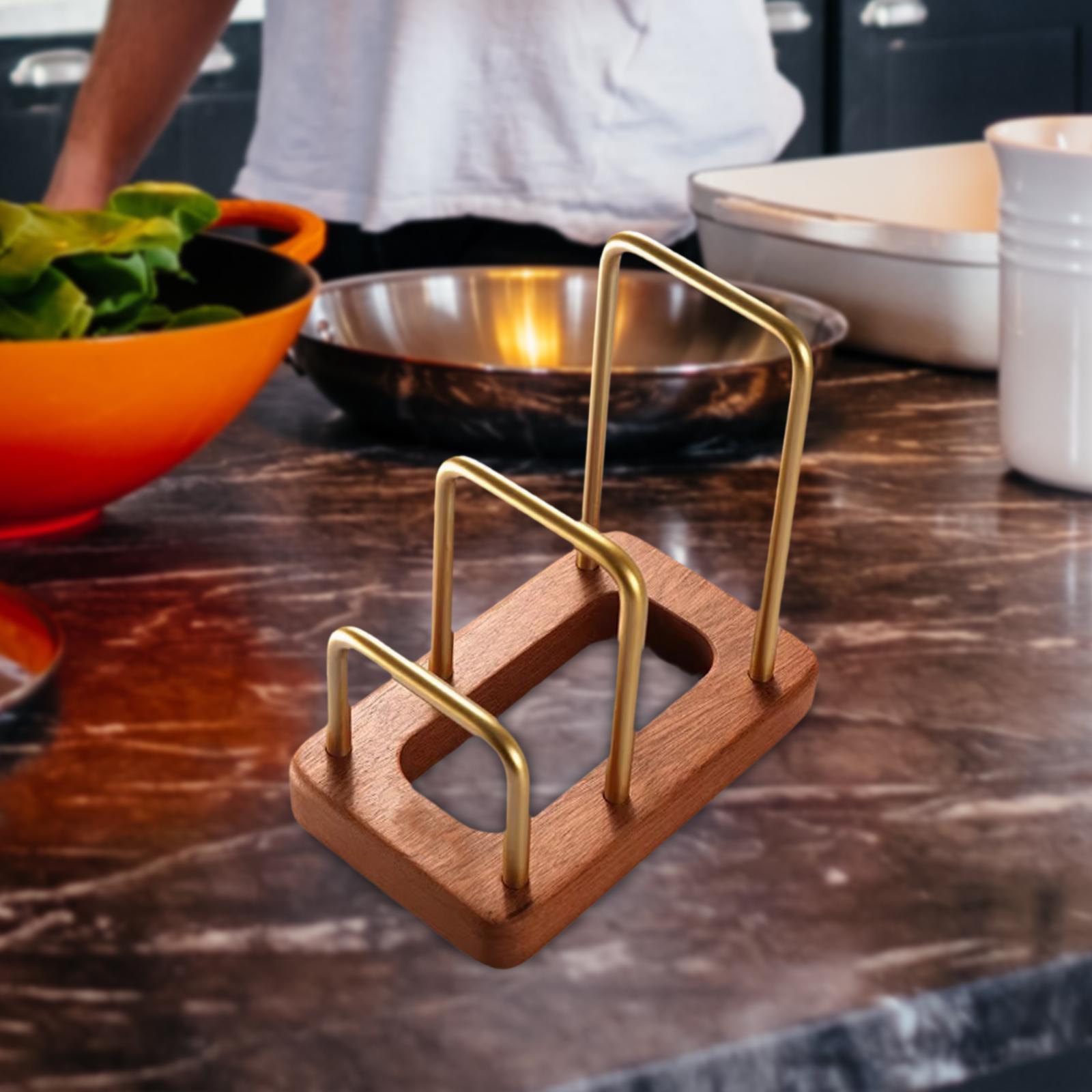 도마 냄비뚜껑 정리대 주방용품 나무 금속 도마 정리대  - Kitchen Baking Sheet Organizer 리뷰 및 가격