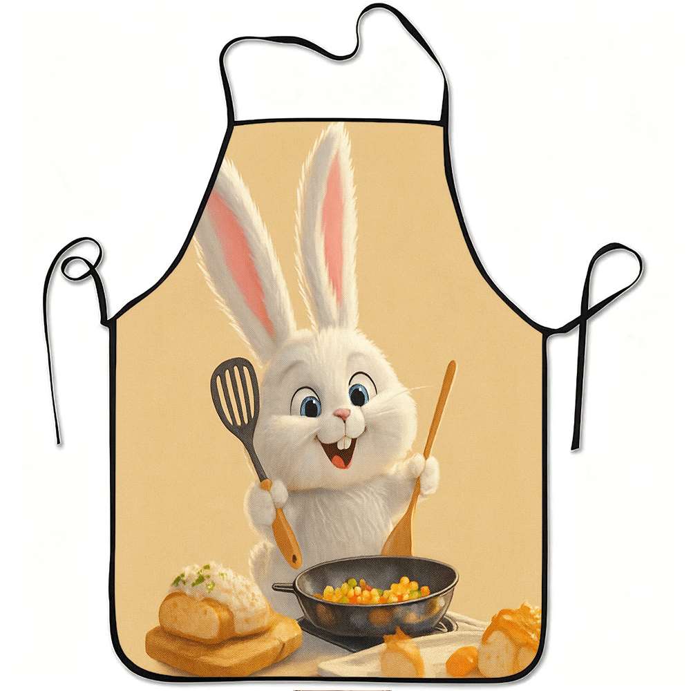 재미있는 동물 테마 앞치마 1개, 귀여운 토끼 요리사  - Kitchen Baking Area Ideas 리뷰 및 가격