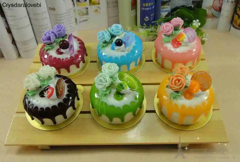 6 개/대 시뮬레이션 로즈 케이크 PU 작은 케이크 어 - Kitchen Set Bakery 리뷰 및 가격