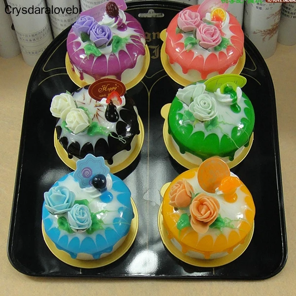 6 개/대 시뮬레이션 로즈 케이크 PU 작은 케이크 어 - Kitchen Set Bakery 리뷰 및 가격