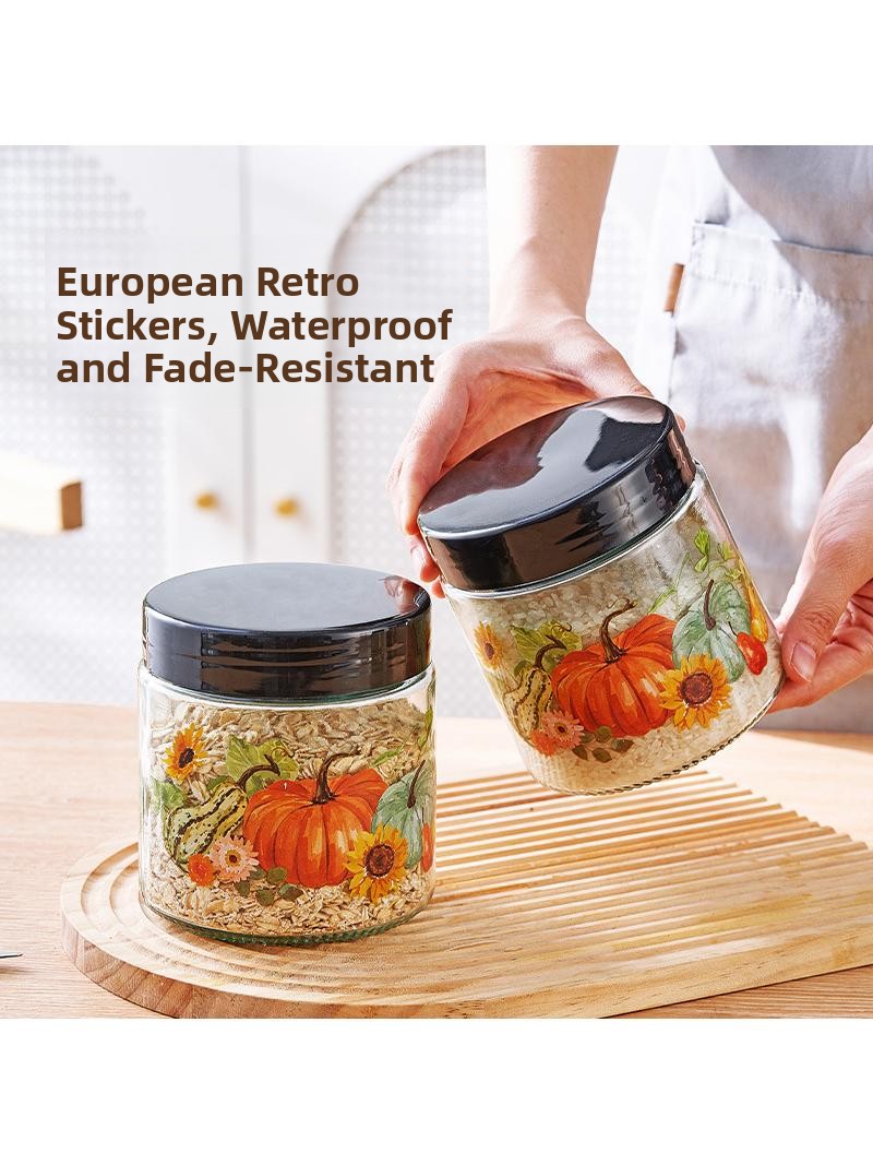 두꺼운 유리 밀폐 저장 용기 차 잎 보관함 투명 뚜껑  - Kitchen Baking Canisters 리뷰 및 가격