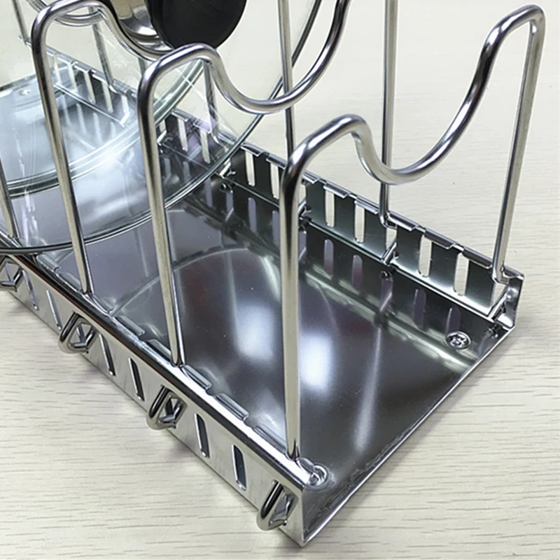 304 스테인레스 스틸 조절 랙, 냄비 뚜껑 및 팬 선 - Kitchen Baking Pan Organizer 리뷰 및 가격