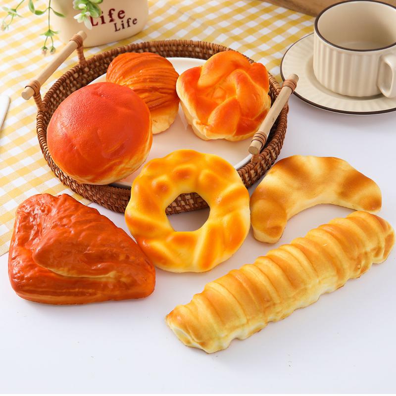 Pu 인공 빵 세트 사진 촬영을위한 실물 같은 가짜 음 - Kitchen Set Bakery 리뷰 및 가격