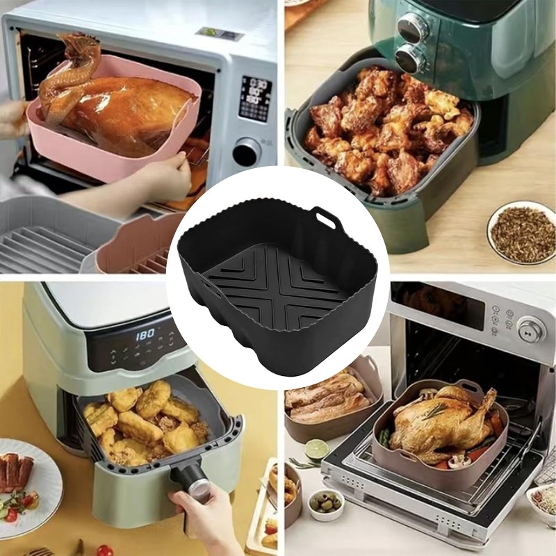 재사용 가능한 실리콘 에어프라이어 라이너, 내열성 논스 - Kitchen Baking Mat 리뷰 및 가격